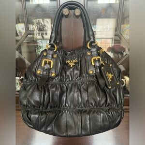 Beautiful Prada Gaufre Leather Tote Bag